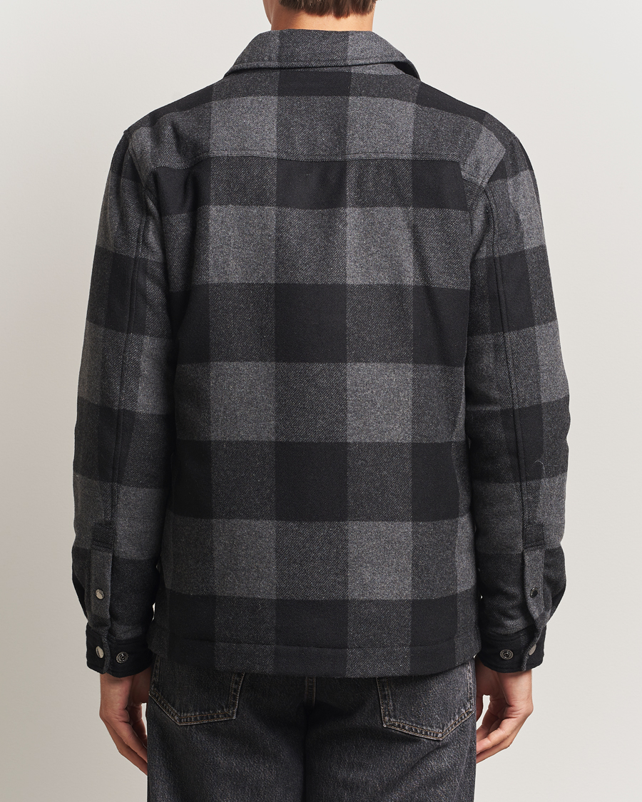 Mies | Takit | Woolrich | Alaskan Melton Wool Shirt Jacket Charcoal Buffalo