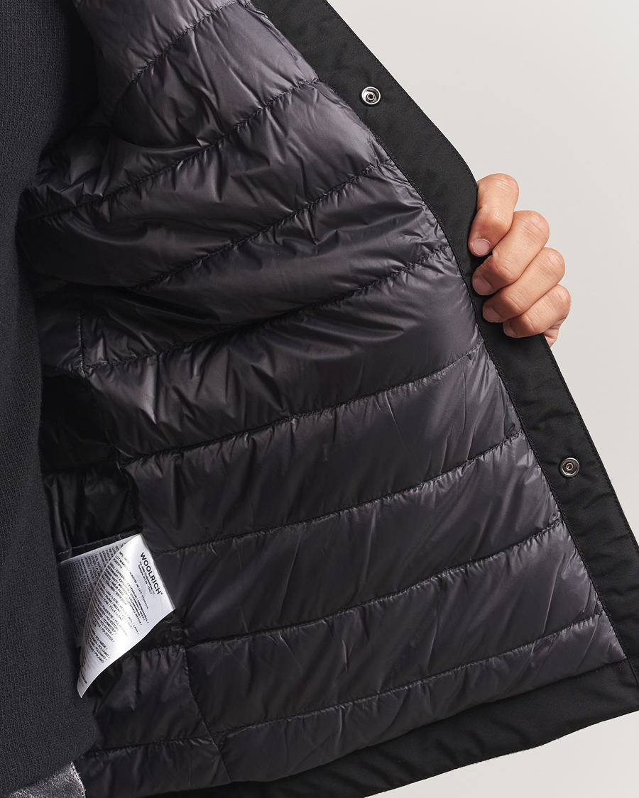 Mies | Takit | Woolrich | Alaskan Melton Wool Shirt Jacket Charcoal Buffalo