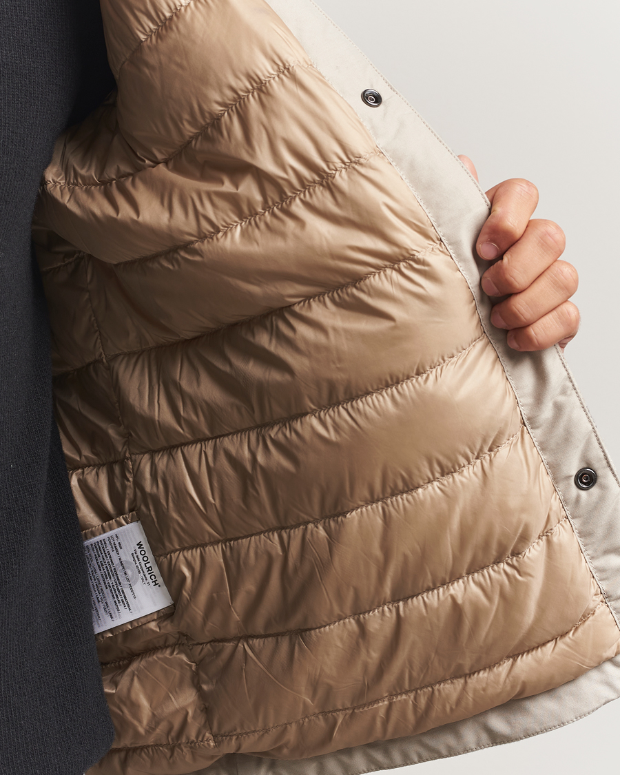 Mies | Takit | Woolrich | Alaskan Melton Wool Shirt Jacket Oatmeal Check