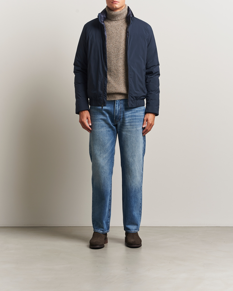 Mies | Takit | Woolrich | Cloud Lewis Bomber Melton Blue