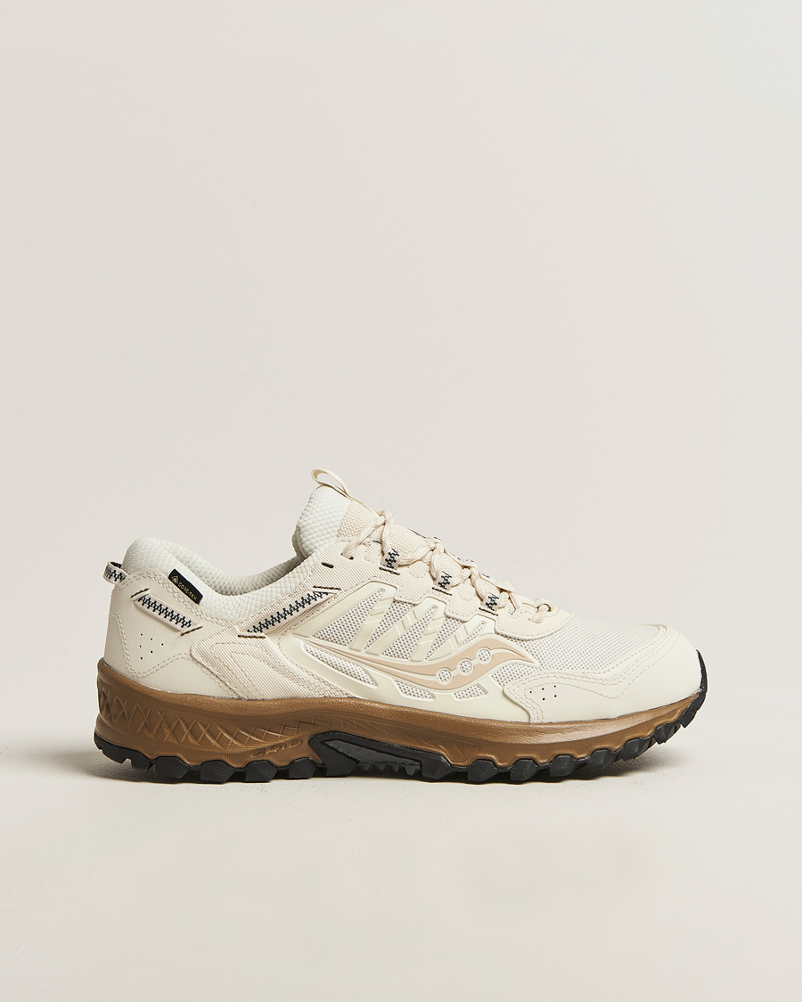 Mies | Maastojuoksukengät | Saucony | Grid Peak Gore-Tex Trail Sneaker Ivory/Gold