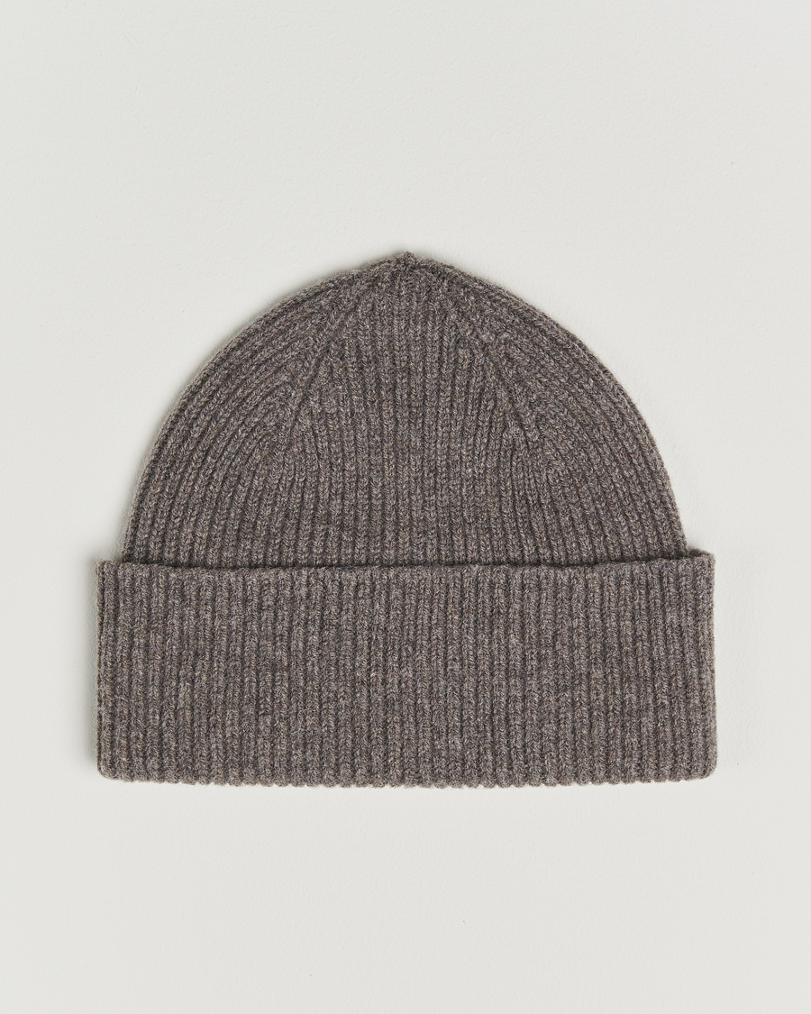 Mies | Pipot | Robert Mackie | Clyde Lambswool Beanie Light Brown