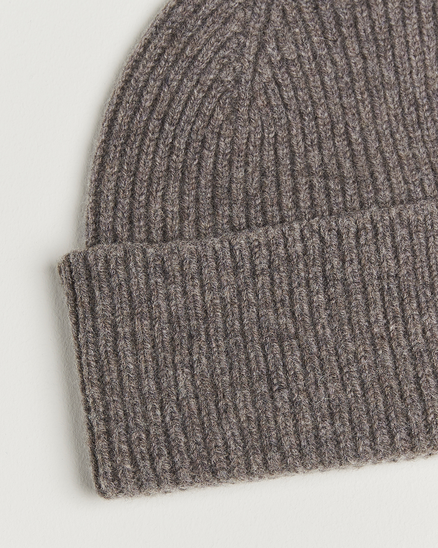 Mies | Pipot | Robert Mackie | Clyde Lambswool Beanie Light Brown