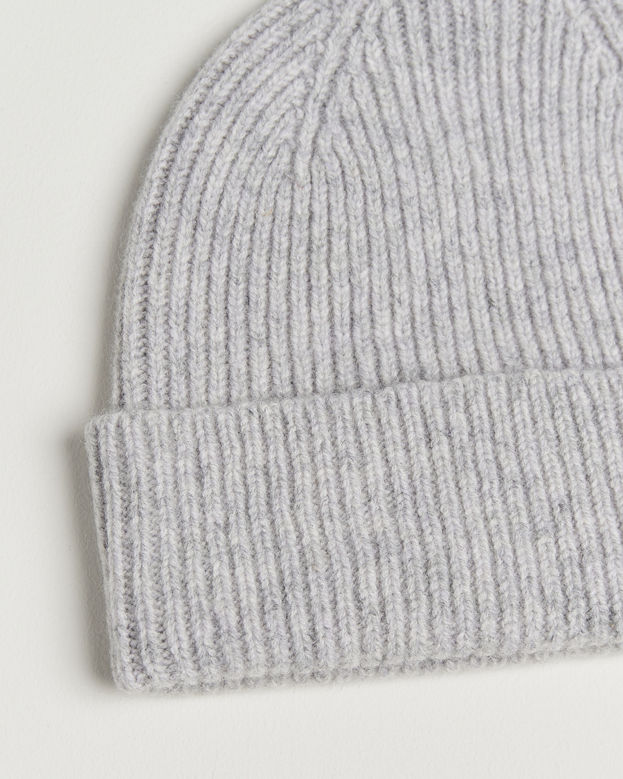 Mies | Pipot | Robert Mackie | Clyde Lambswool Beanie Pearl Grey