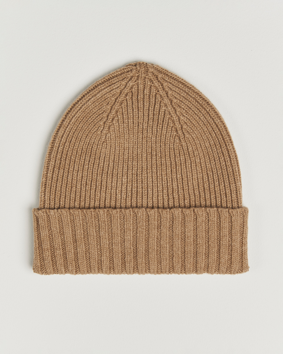 Mies | Pipot | Robert Mackie | Kingswell Ribbed Wool/Cashmere Beanie Beige