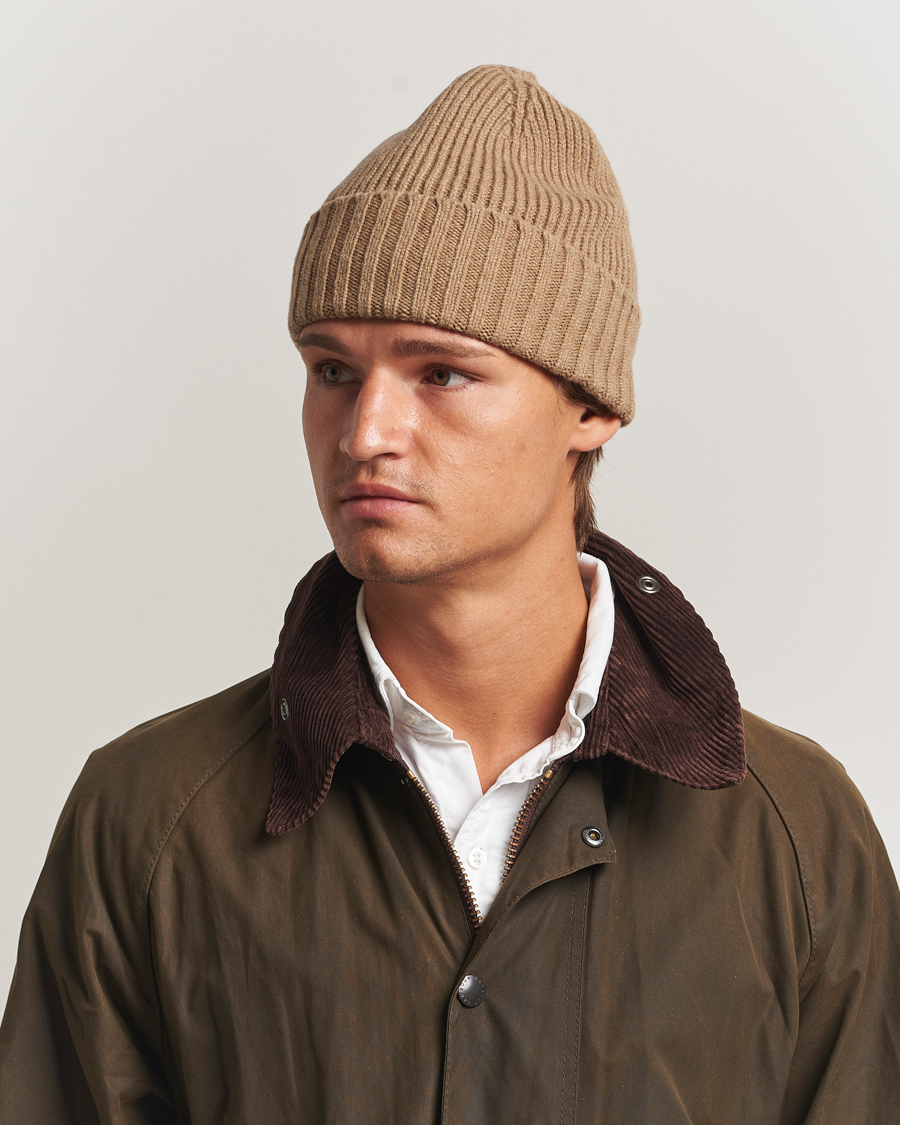 Mies | Pipot | Robert Mackie | Kingswell Ribbed Wool/Cashmere Beanie Beige