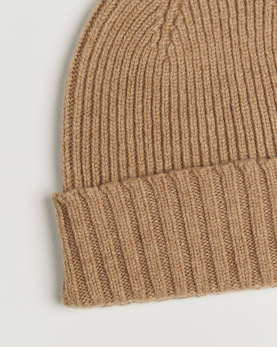 Mies | Pipot | Robert Mackie | Kingswell Ribbed Wool/Cashmere Beanie Beige