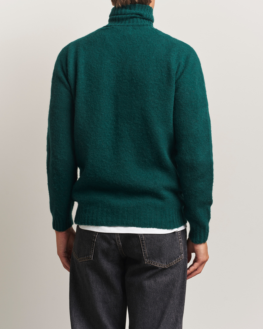 Mies | Puserot | Harley Of Scotland | Brushed Supersoft Lambswool Rollneck Tartan