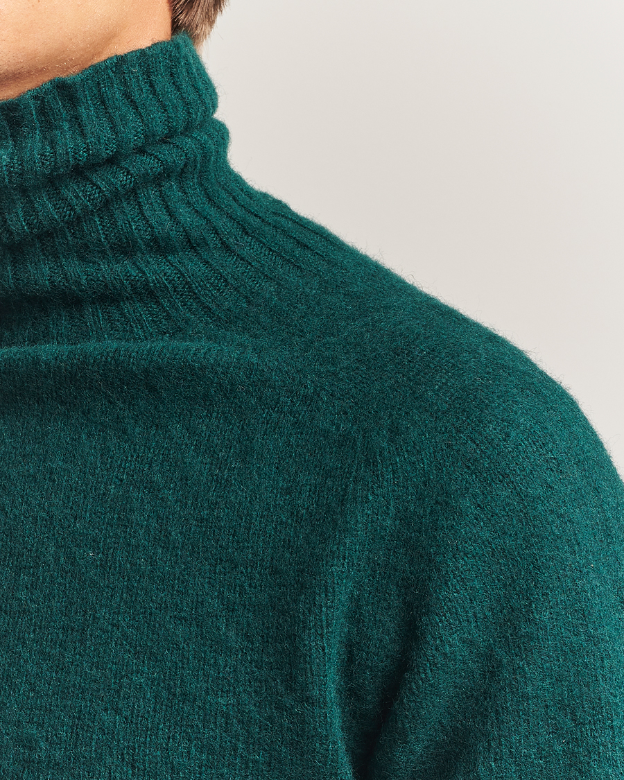 Mies | Puserot | Harley Of Scotland | Brushed Supersoft Lambswool Rollneck Tartan