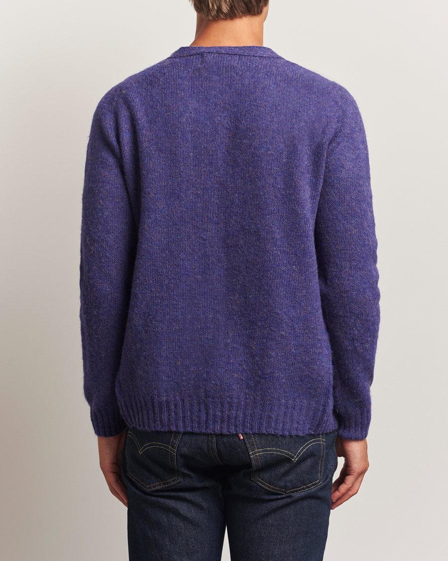Mies | Puserot | Harley Of Scotland | Brushed Supersoft Lambswool Cardigan Iris