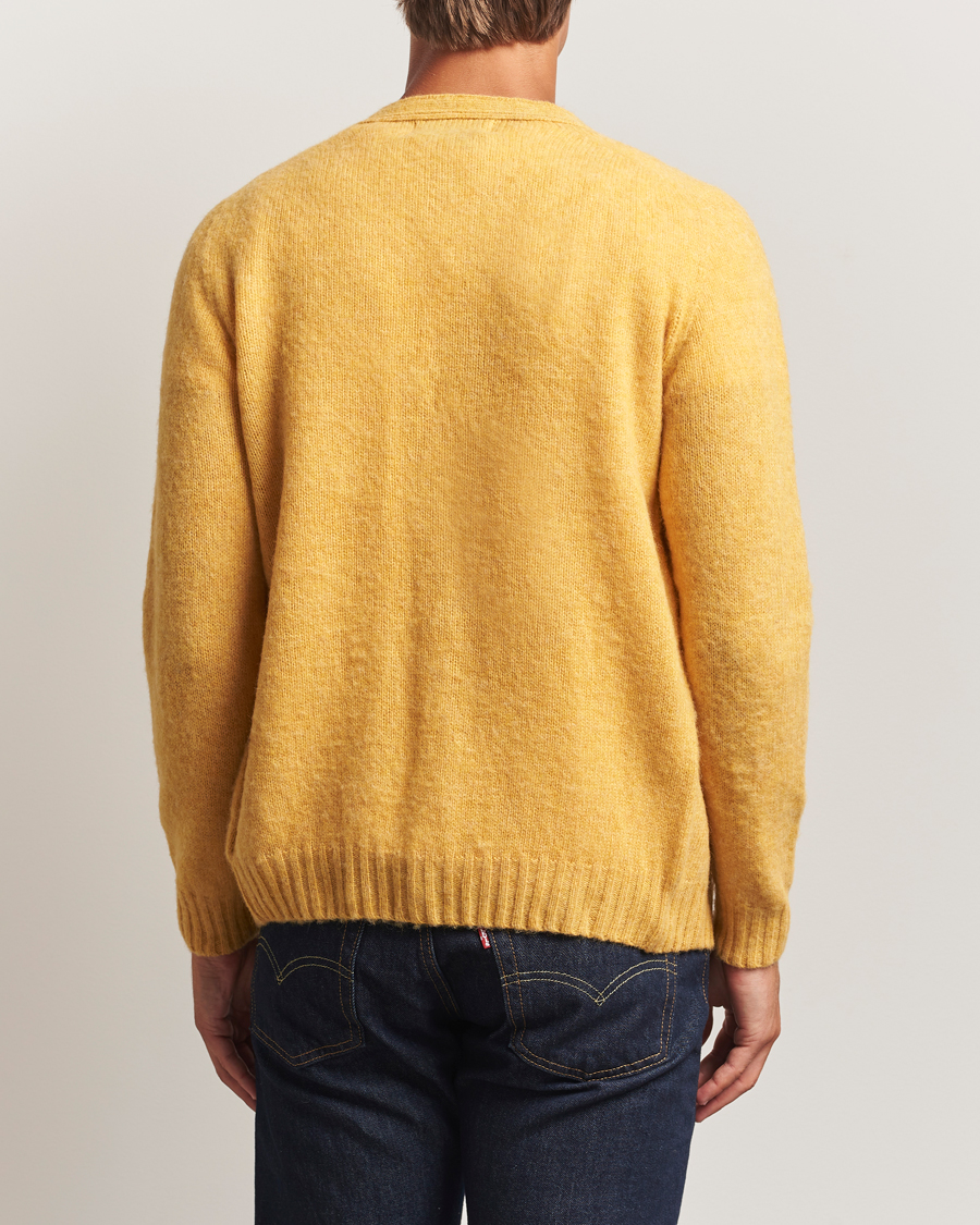 Mies | Puserot | Harley Of Scotland | Brushed Supersoft Lambswool Cardigan Nectar