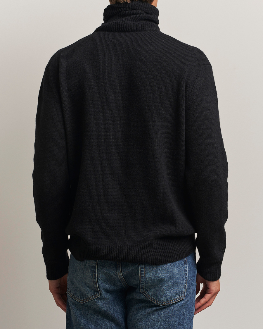 Mies | Puserot | Baracuta | Flag Logo Wool Turtleneck Black