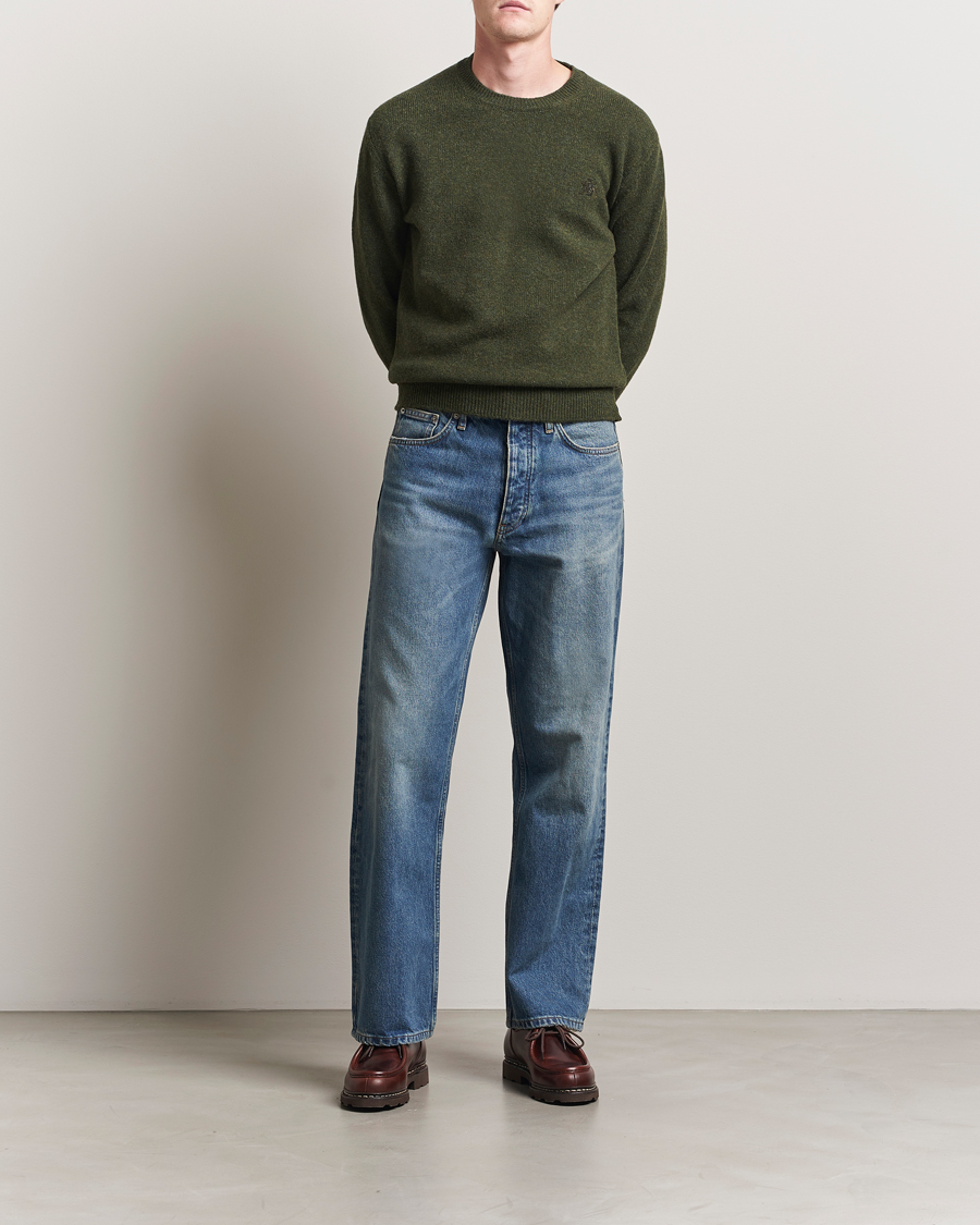 Mies | Puserot | Baracuta | Shetland Virgin Wool Crew Neck Beech