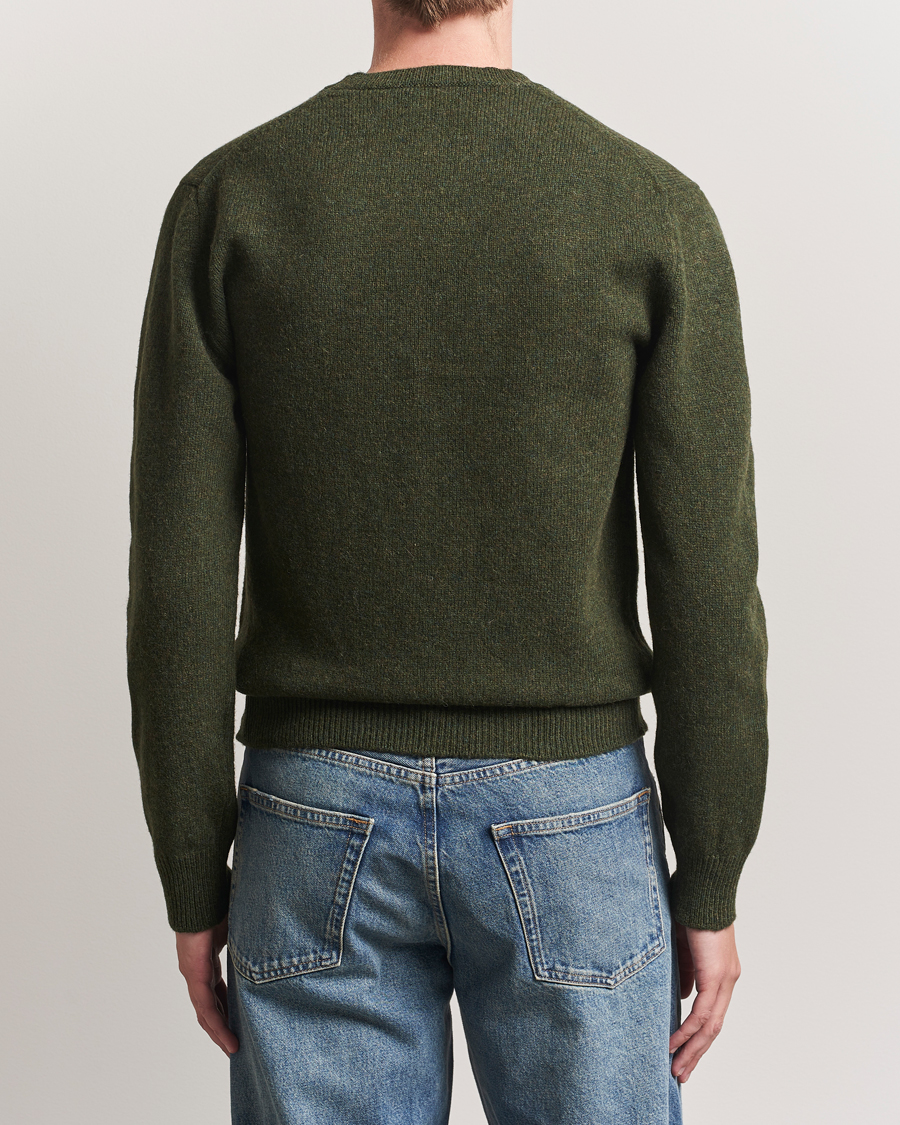 Mies | Puserot | Baracuta | Shetland Virgin Wool Crew Neck Beech