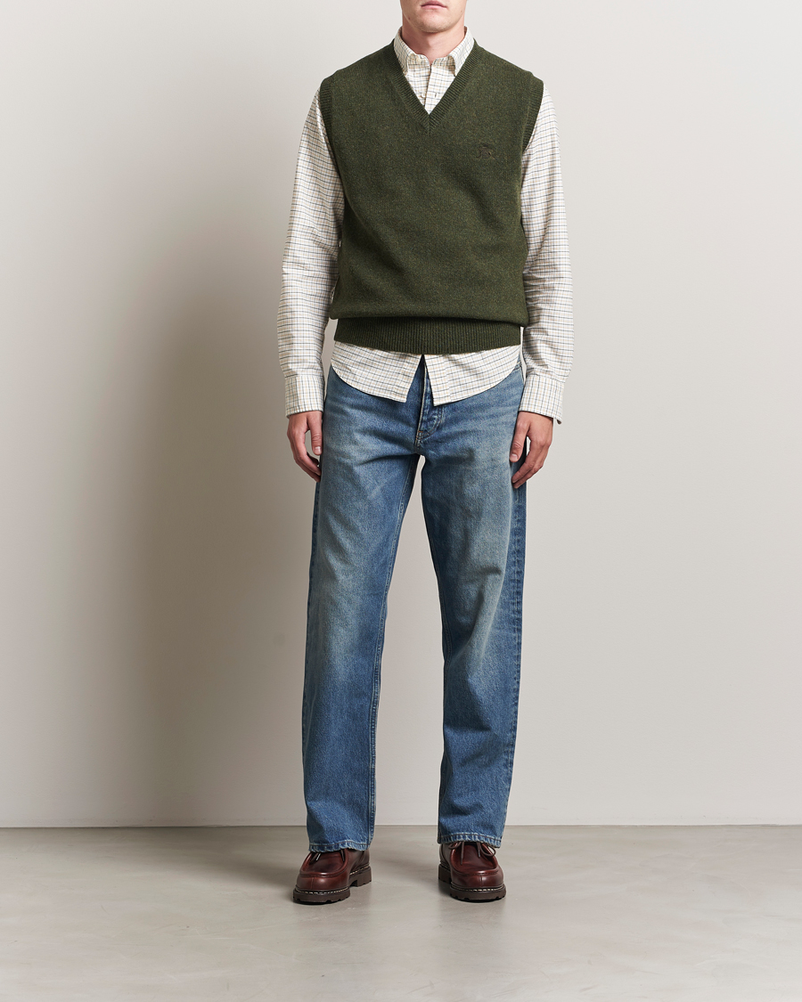 Mies | Puserot | Baracuta | Shetland Virgin Wool Vest Beech