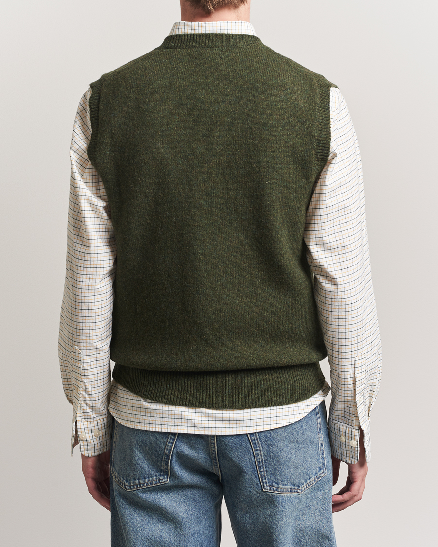 Mies | Puserot | Baracuta | Shetland Virgin Wool Vest Beech