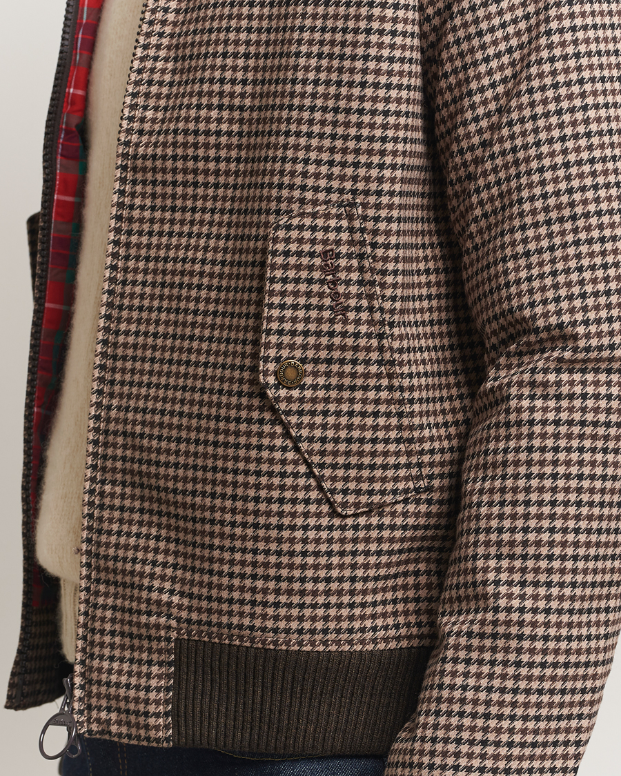 Mies | Takit | Baracuta | Barbour x Porton Houndstooth Jacket Brown