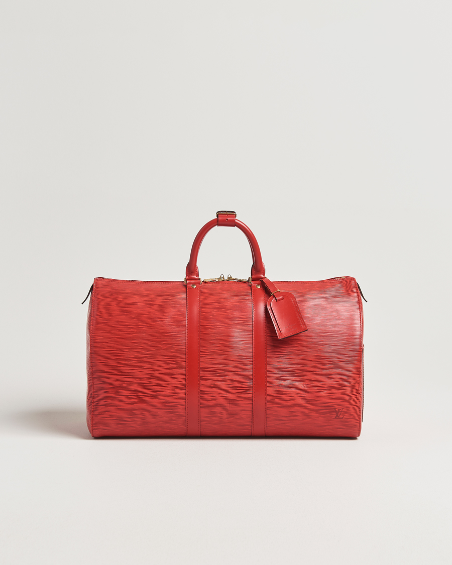 Mies | Pre-Owned & Vintage Bags | Louis Vuitton Pre-Owned | Keepall 45 Epi Leather Red