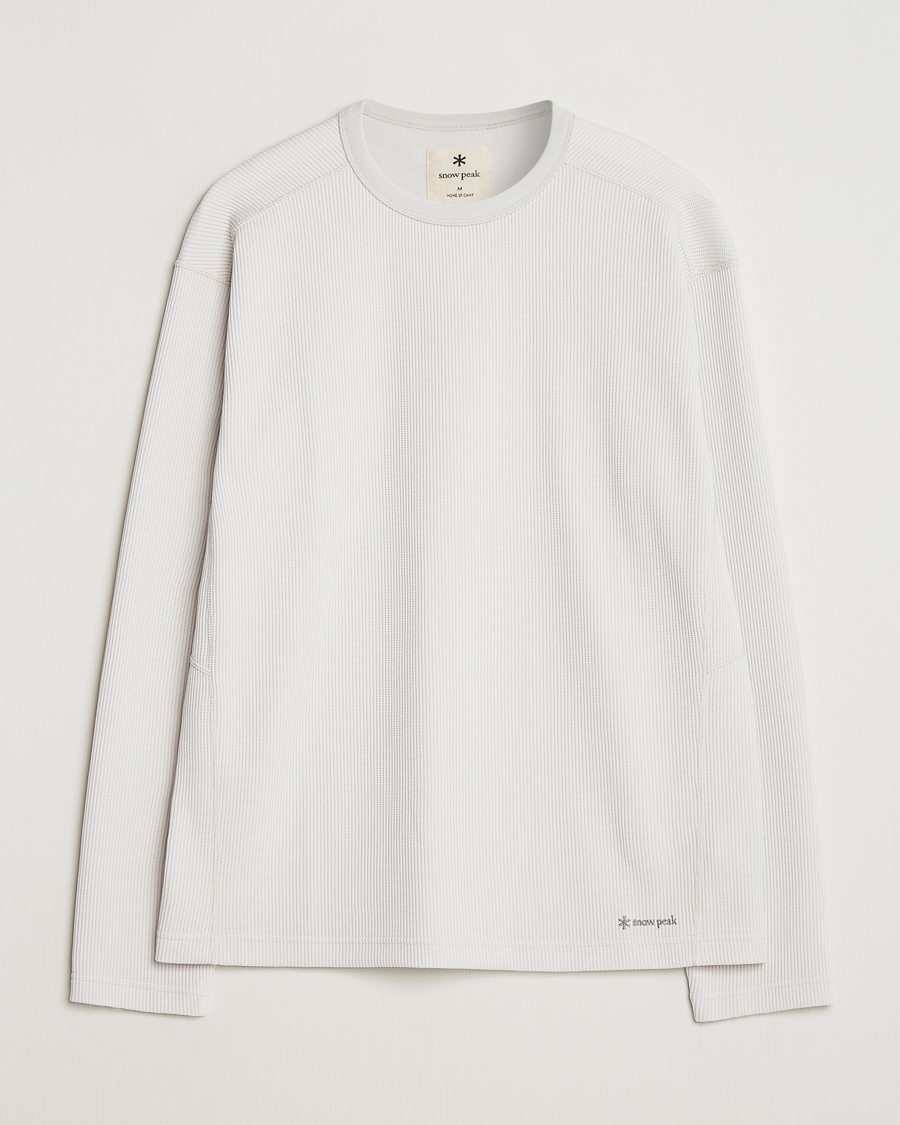 Mies | T-paidat | Snow Peak | Dry Thermal Long Sleeve T-Shirt Off White