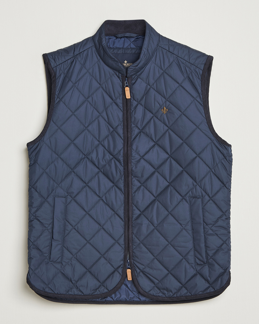 Mies | Ulkoliivit | Morris | Teddy Quilted Vest Navy