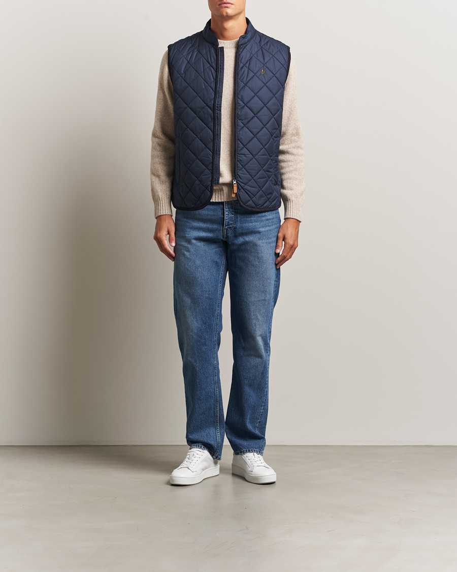 Mies | Ulkoliivit | Morris | Teddy Quilted Vest Navy