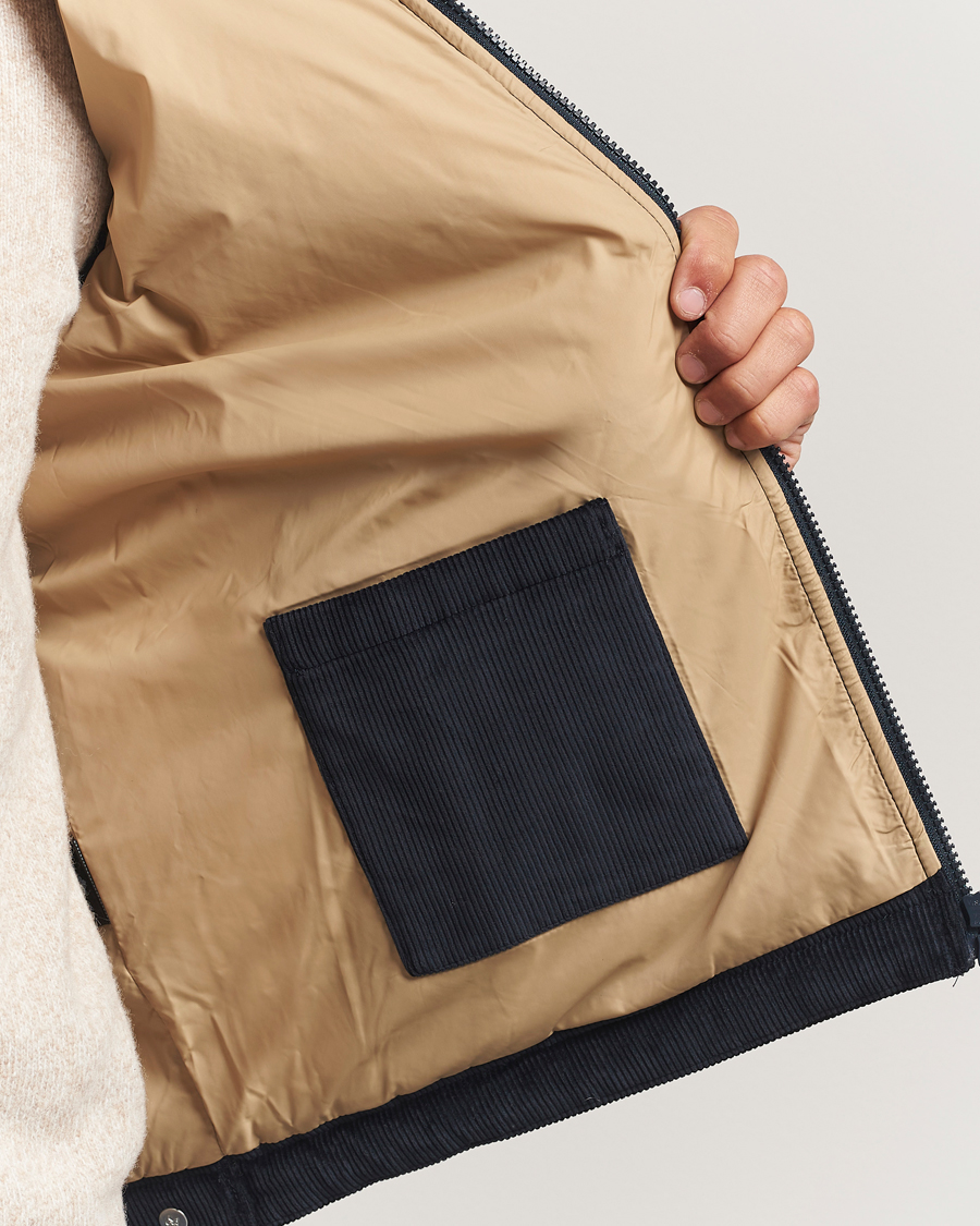 Mies | Takit | Morris | Ted Quilted Cord Vest Blue