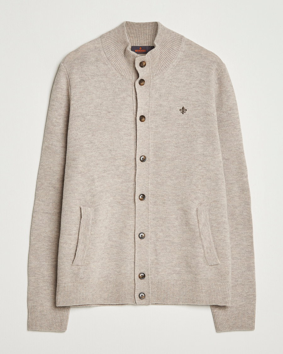 Mies | Puserot | Morris | Hertford Button Cardigan Khaki
