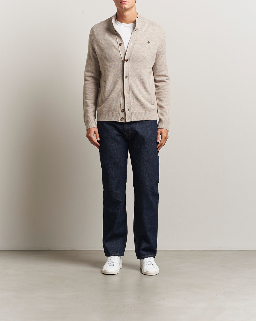 Mies | Puserot | Morris | Hertford Button Cardigan Khaki