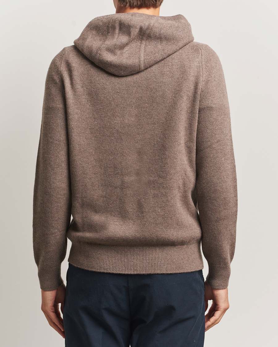 Mies | Puserot | Morris | Hertford Lambswool Hoodie Brown