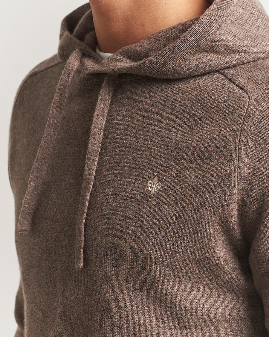 Mies | Puserot | Morris | Hertford Lambswool Hoodie Brown