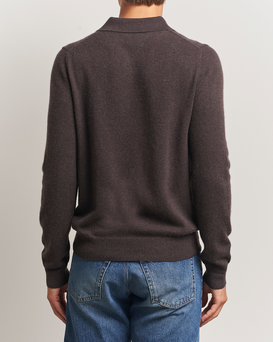 Mies | Puserot | Morris | Cashmere Polo Neck Brown