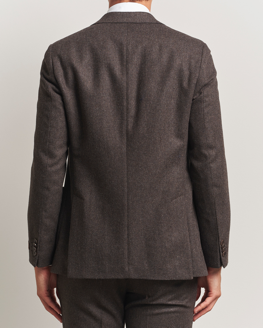 Mies | Pikkutakit | Morris | Flannel Wool Blazer Brown