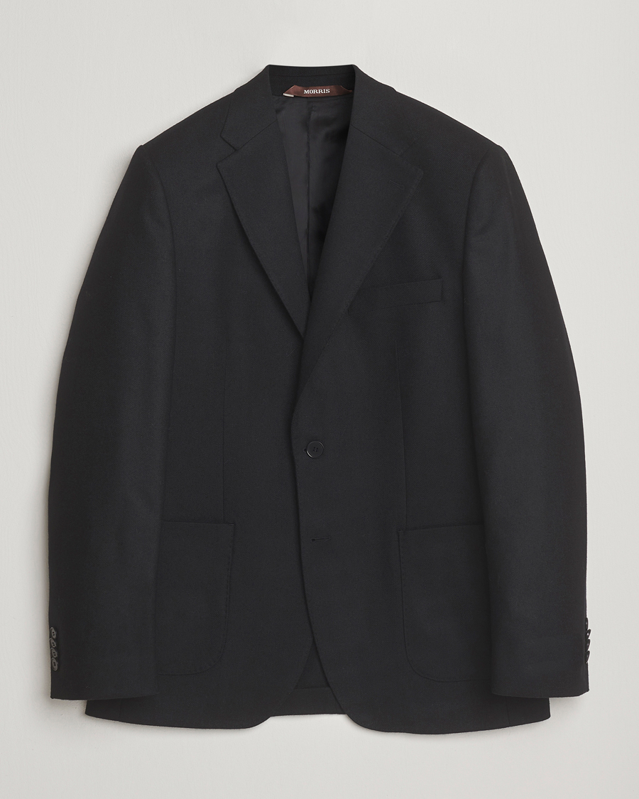 Mies | Pikkutakit | Morris | Flannel Wool Blazer Black