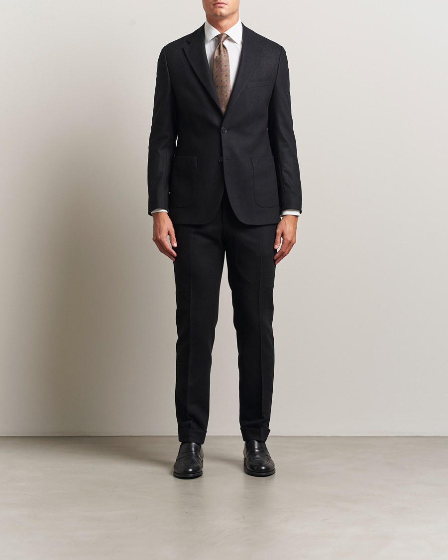 Mies | Pikkutakit | Morris | Flannel Wool Blazer Black