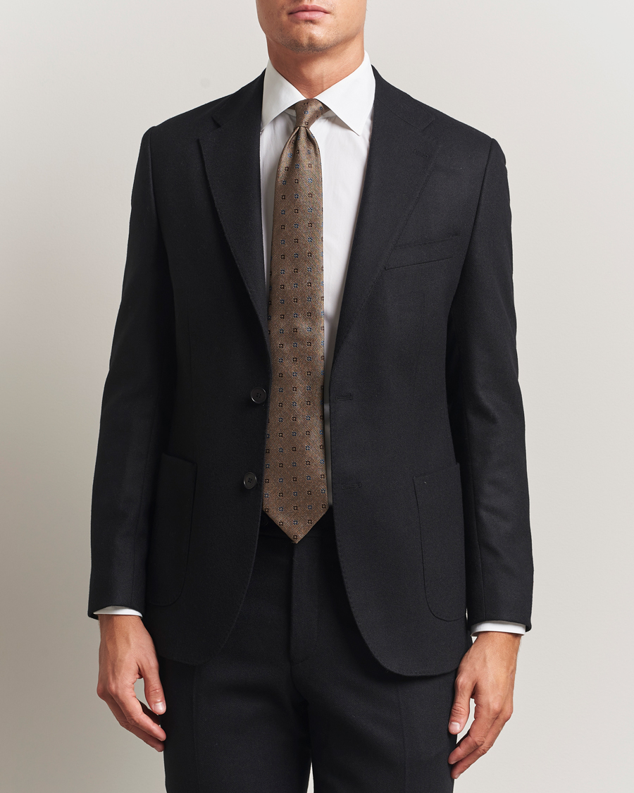 Mies | Pikkutakit | Morris | Flannel Wool Blazer Black