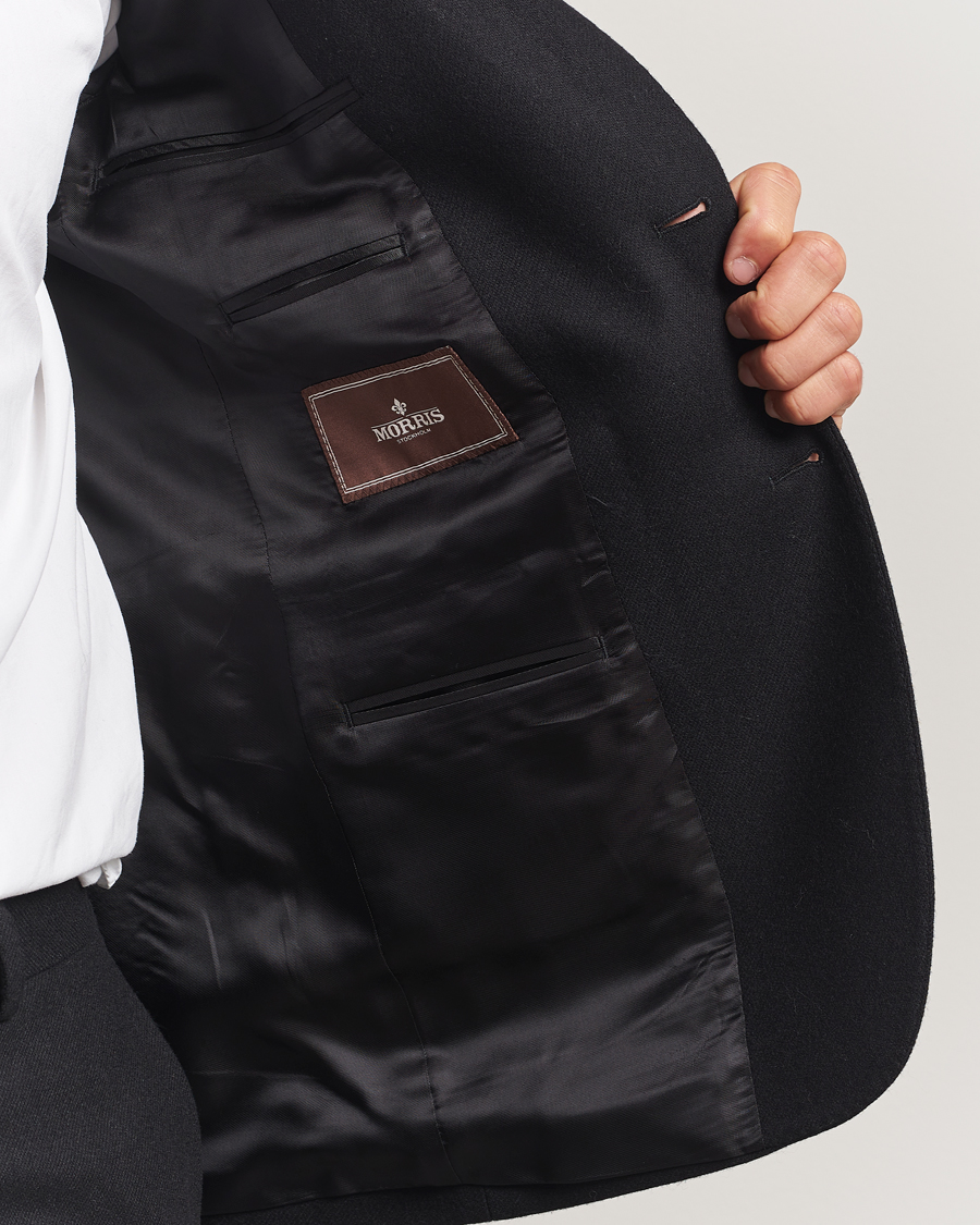 Mies | Pikkutakit | Morris | Flannel Wool Blazer Black