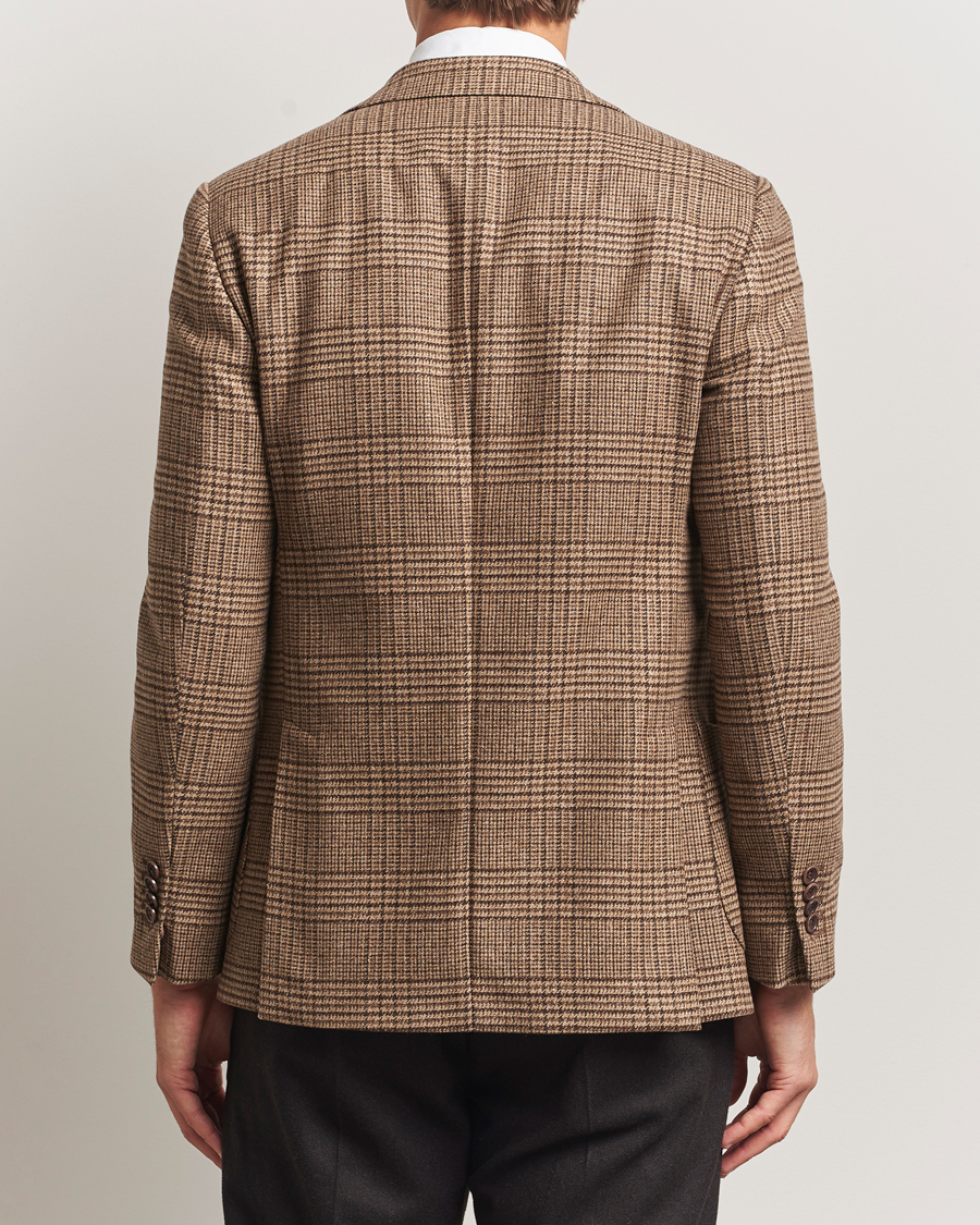 Mies | Pikkutakit | Morris | Wool Silk Houndstooth Blazer Brown