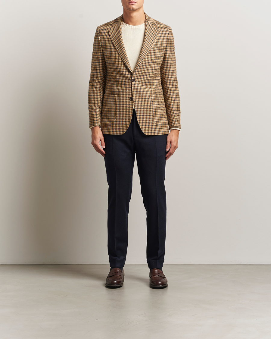 Mies | Pikkutakit | Morris | Wool Sport Check Jacket Brown