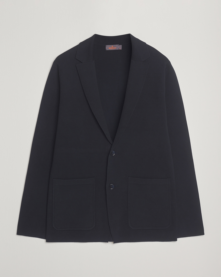 Mies | Pikkutakit | Morris | Jake Knitted Blazer Old Blue