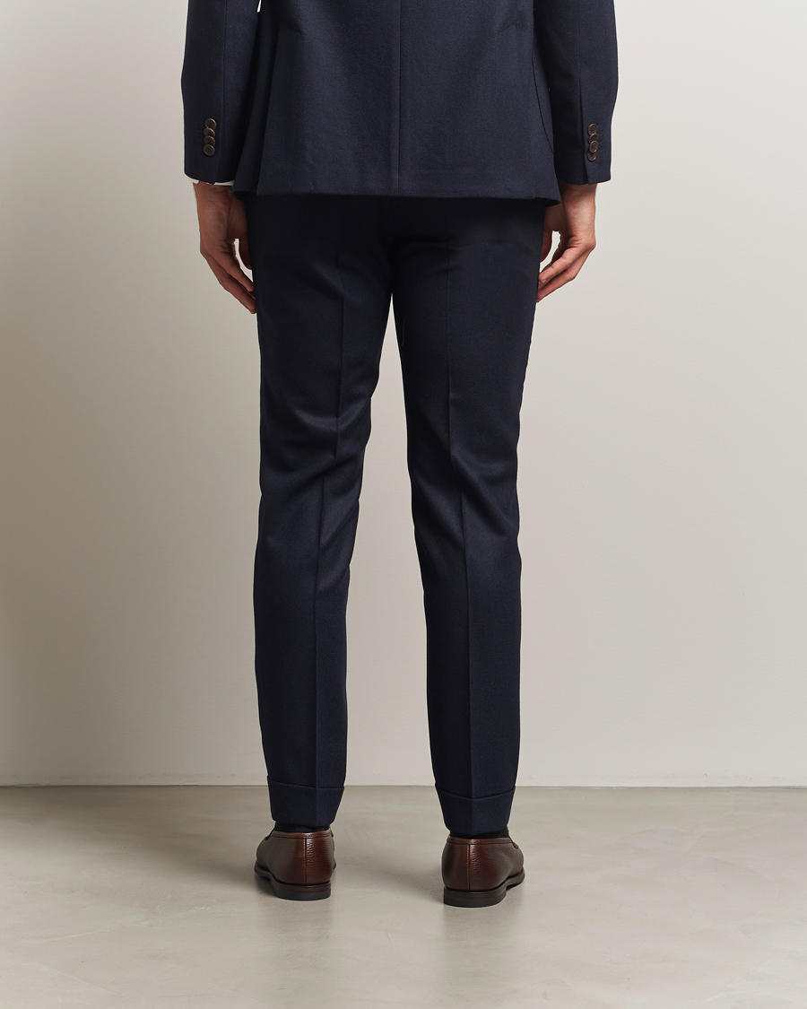 Mies | Housut | Morris | Jack Flannel Trousers Navy