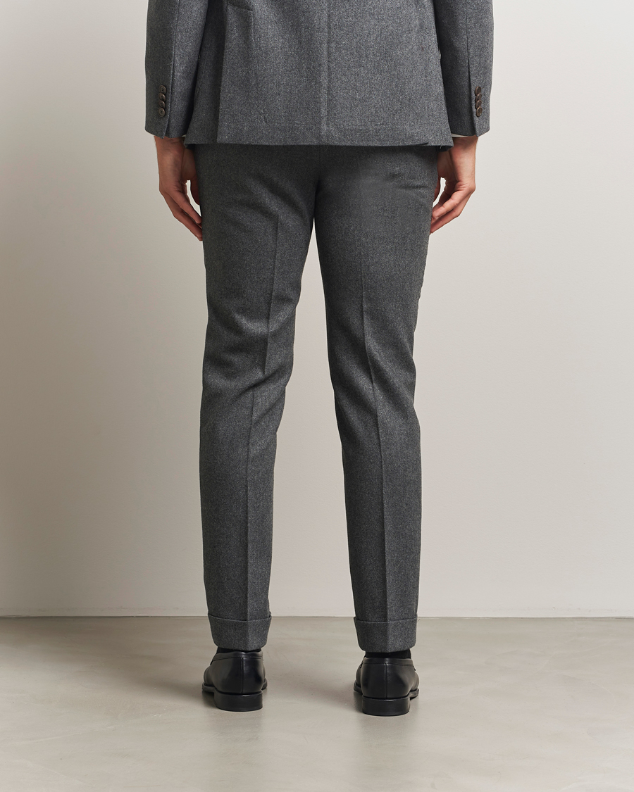 Mies | Housut | Morris | Jack Flannel Trousers Grey