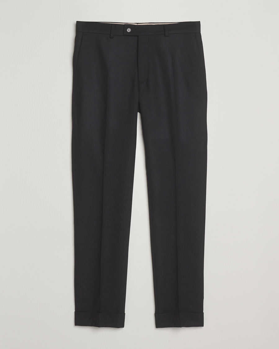 Mies | Housut | Morris | Jack Flannel Trousers Black