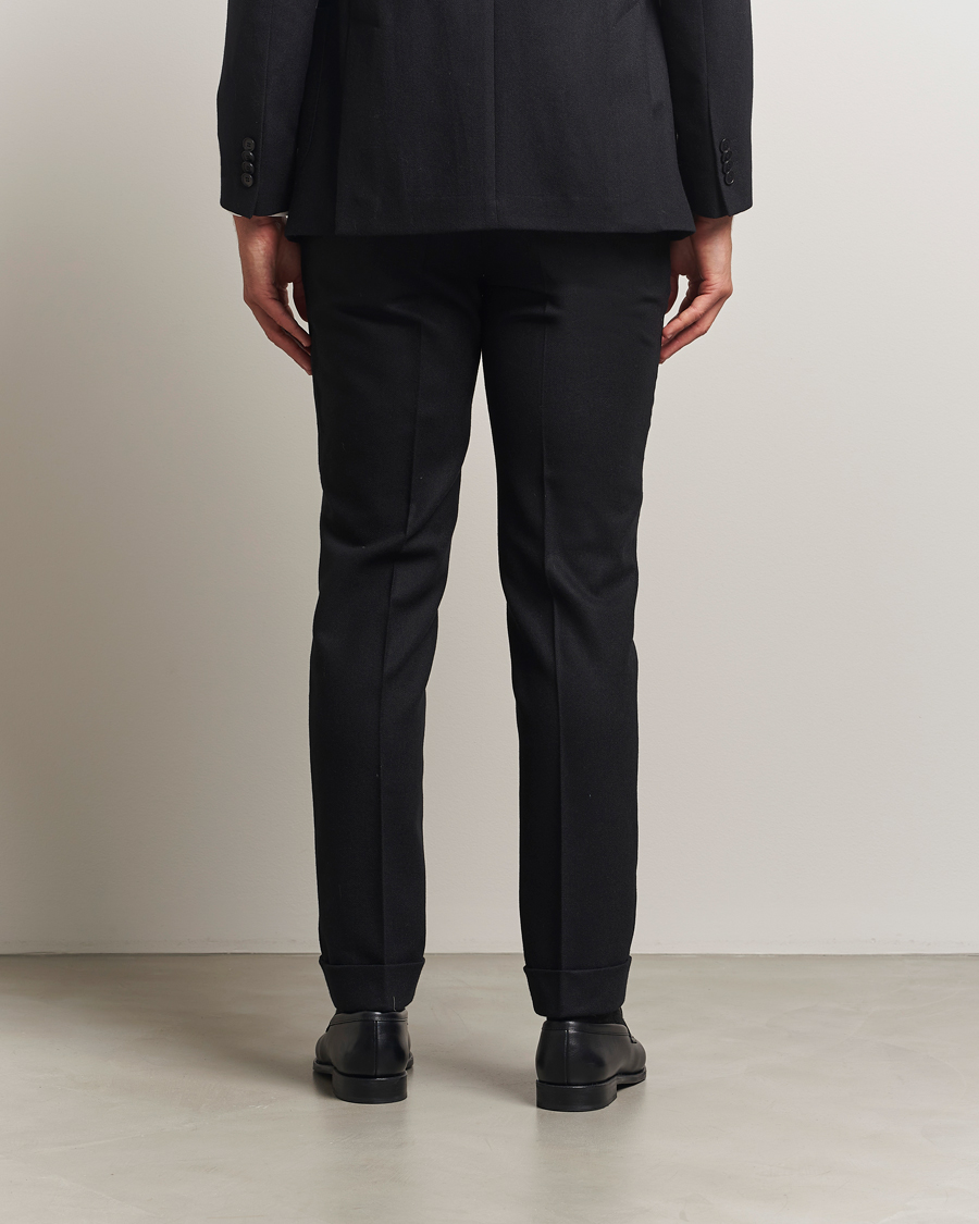 Mies | Housut | Morris | Jack Flannel Trousers Black