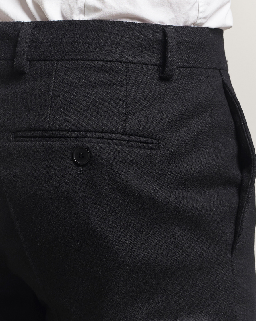Mies | Housut | Morris | Jack Flannel Trousers Black
