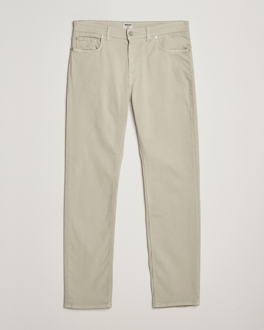 Mies | Housut | Morris | James Brushed 5-Pocket Pants Khaki