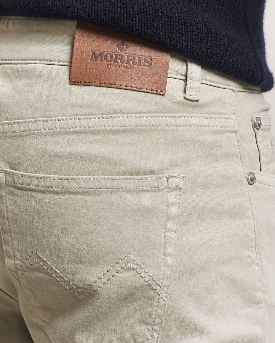 Mies | Housut | Morris | James Brushed 5-Pocket Pants Khaki
