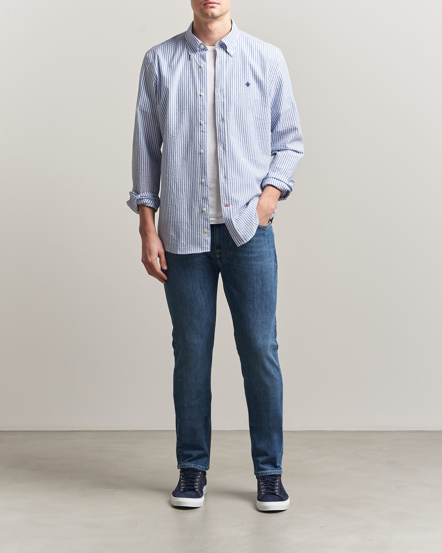 Mies | Housut | Morris | Steve Stretch Jeans One Year Wash