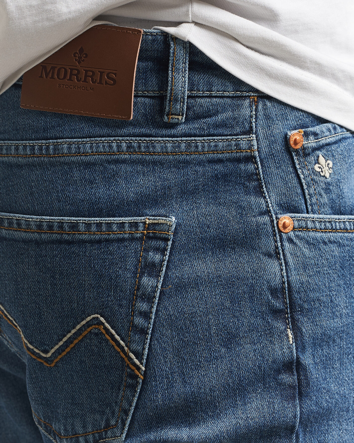 Mies | Housut | Morris | Steve Stretch Jeans One Year Wash