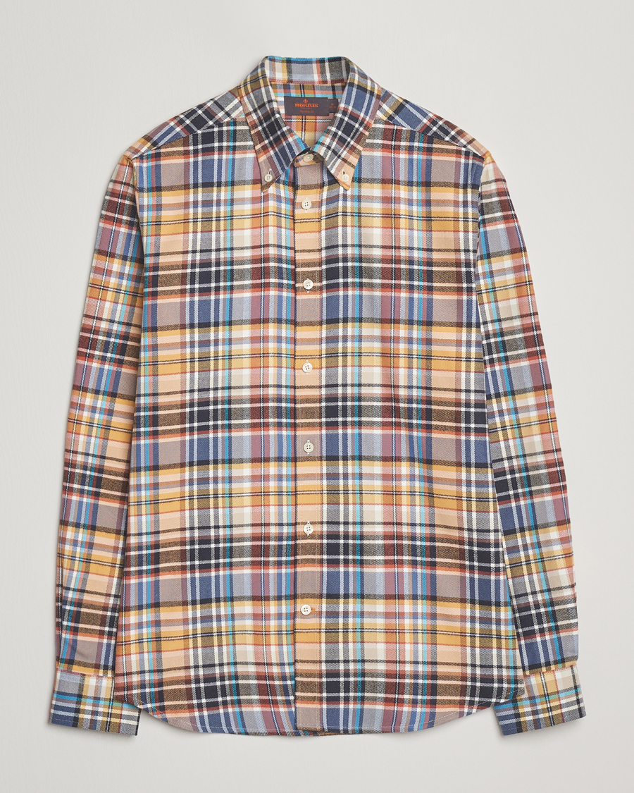 Mies | Kauluspaidat | Morris | Happy Tartan Check Shirt Yellow