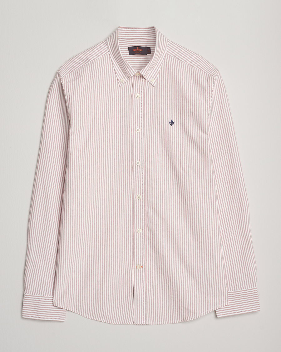 Mies | Kauluspaidat | Morris | Douglas Oxford Striped Shirt Red
